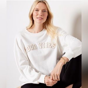 Z Supply Good Vibes Sweatshirt, XS